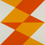 Composition in 2119 Orange and 2016 Yellow and 3015 White